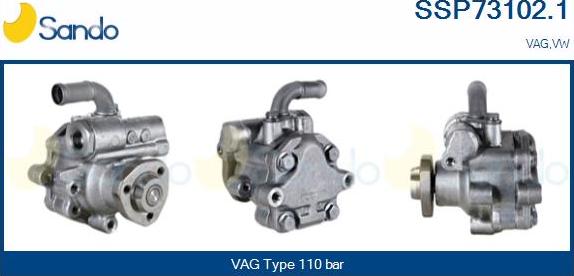 Sando SSP73102.1 - Hydraulic Pump, steering system autospares.lv