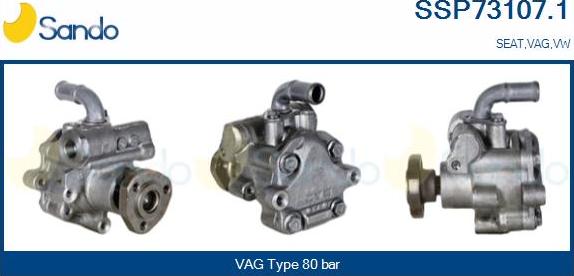 Sando SSP73107.1 - Hydraulic Pump, steering system autospares.lv