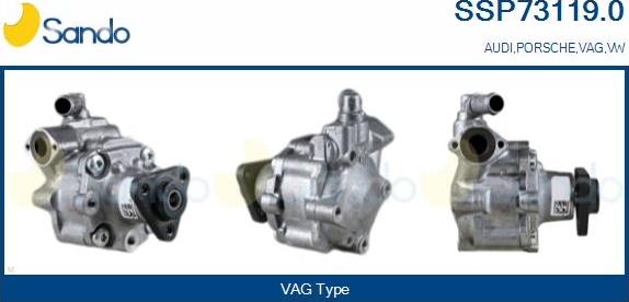 Sando SSP73119.0 - Hydraulic Pump, steering system autospares.lv