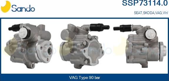 Sando SSP73114.0 - Hydraulic Pump, steering system autospares.lv