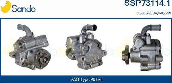 Sando SSP73114.1 - Hydraulic Pump, steering system autospares.lv