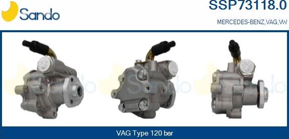 Sando SSP73118.0 - Hydraulic Pump, steering system autospares.lv