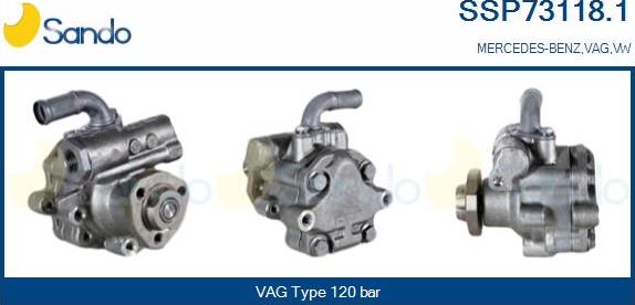 Sando SSP73118.1 - Hydraulic Pump, steering system autospares.lv