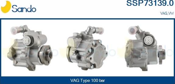 Sando SSP73139.0 - Hydraulic Pump, steering system autospares.lv