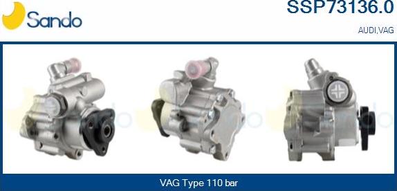 Sando SSP73136.0 - Hydraulic Pump, steering system autospares.lv