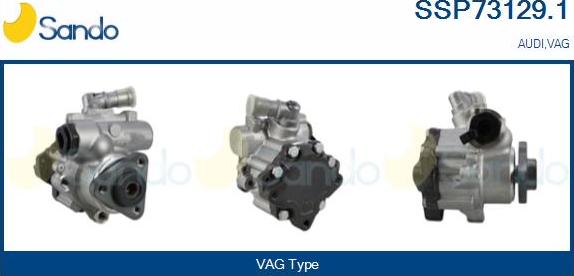 Sando SSP73129.1 - Hydraulic Pump, steering system autospares.lv