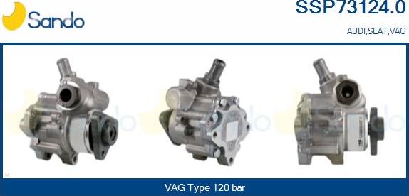 Sando SSP73124.0 - Hydraulic Pump, steering system autospares.lv