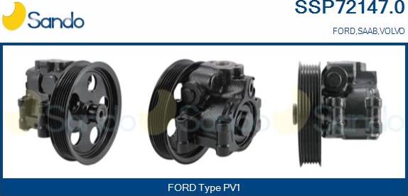 Sando SSP72147.0 - Hydraulic Pump, steering system autospares.lv