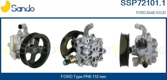 Sando SSP72101.1 - Hydraulic Pump, steering system autospares.lv