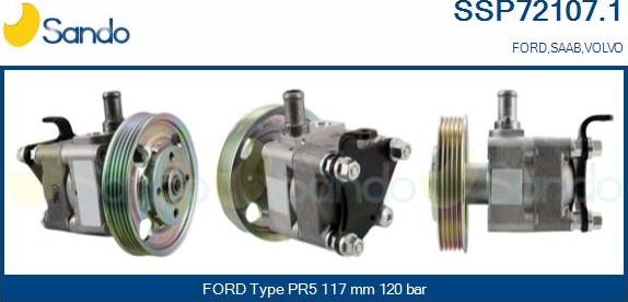 Sando SSP72107.1 - Hydraulic Pump, steering system autospares.lv