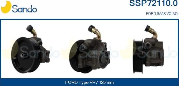 Sando SSP72110.0 - Hydraulic Pump, steering system autospares.lv