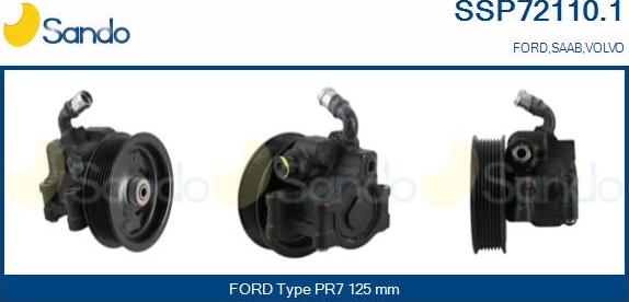 Sando SSP72110.1 - Hydraulic Pump, steering system autospares.lv