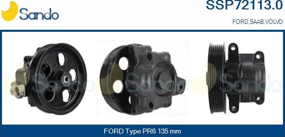 Sando SSP72113.0 - Hydraulic Pump, steering system autospares.lv