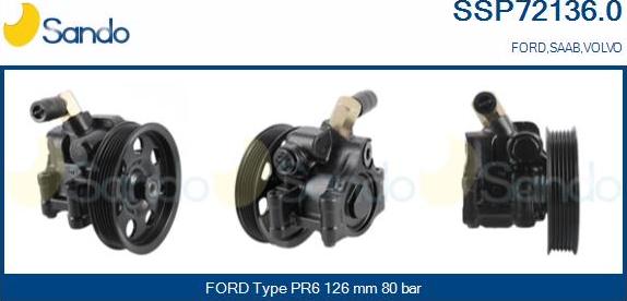 Sando SSP72136.0 - Hydraulic Pump, steering system autospares.lv