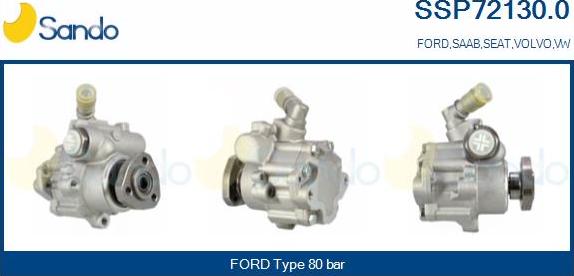 Sando SSP72130.0 - Hydraulic Pump, steering system autospares.lv