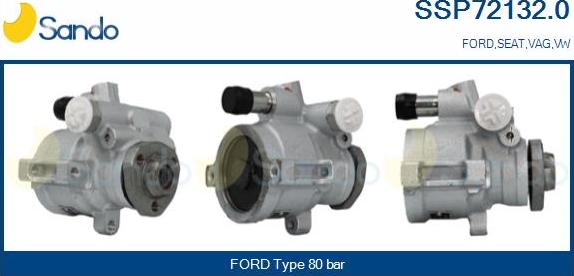 Sando SSP72132.0 - Hydraulic Pump, steering system autospares.lv