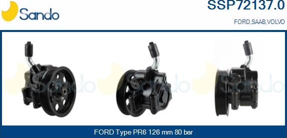 Sando SSP72137.0 - Hydraulic Pump, steering system autospares.lv
