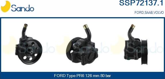 Sando SSP72137.1 - Hydraulic Pump, steering system autospares.lv