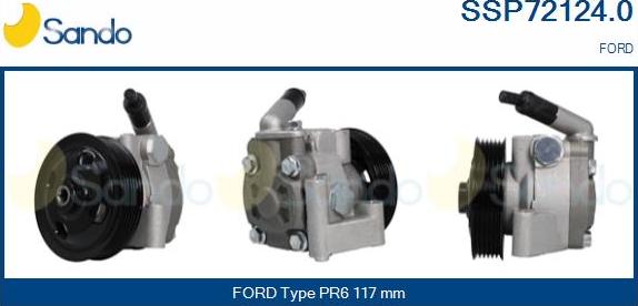 Sando SSP72124.0 - Hydraulic Pump, steering system autospares.lv