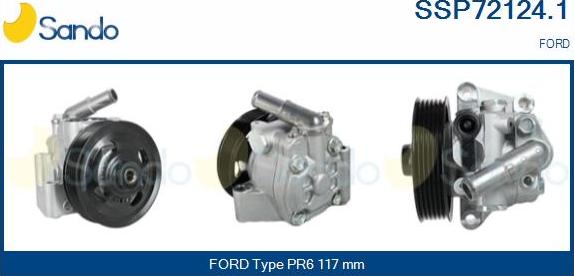 Sando SSP72124.1 - Hydraulic Pump, steering system autospares.lv