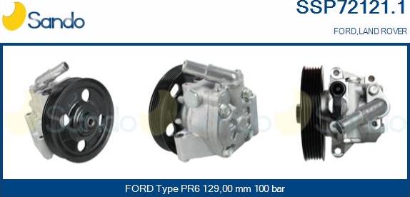 Sando SSP72121.1 - Hydraulic Pump, steering system autospares.lv