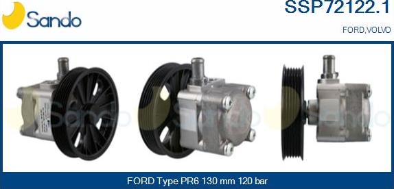 Sando SSP72122.1 - Hydraulic Pump, steering system autospares.lv