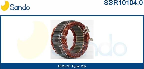 Sando SSR10104.0 - Stator, alternator autospares.lv