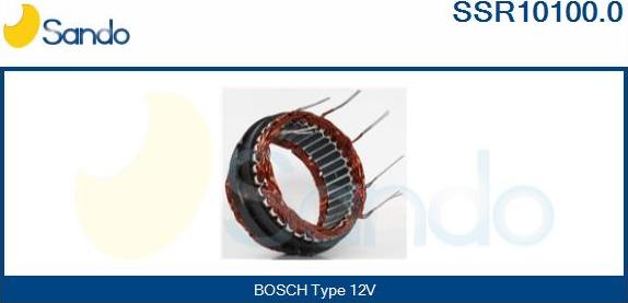 Sando SSR10100.0 - Stator, alternator autospares.lv