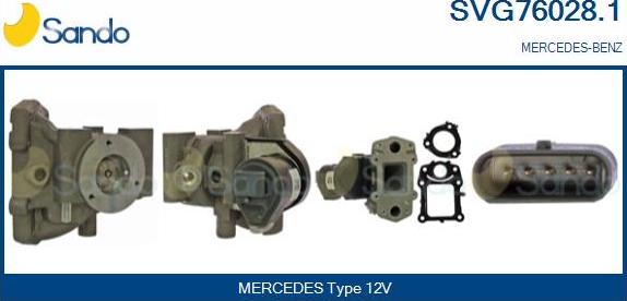 Sando SVG76028.1 - EGR Valve autospares.lv