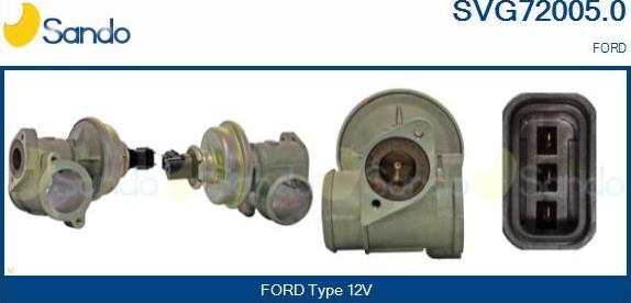 Sando SVG72005.0 - EGR Valve autospares.lv