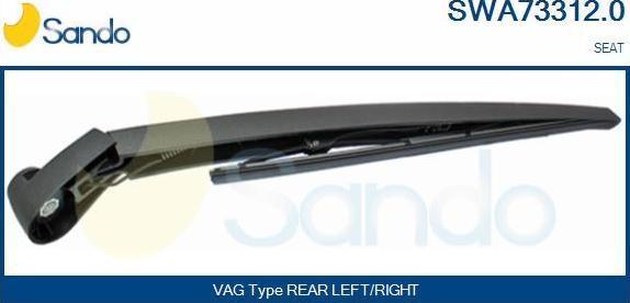 Sando SWA73312.0 - Wiper Arm, window cleaning autospares.lv