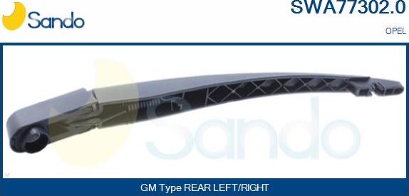 Sando SWA77302.0 - Wiper Arm, window cleaning autospares.lv