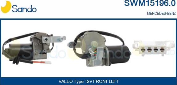 Sando SWM15196.0 - Wiper Motor autospares.lv