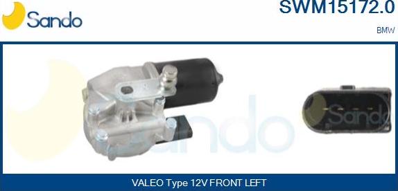 Sando SWM15172.0 - Wiper Motor autospares.lv