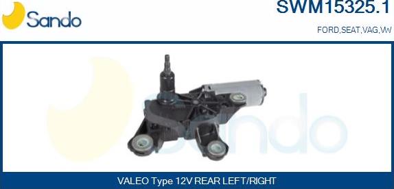 Sando SWM15325.1 - Wiper Motor autospares.lv