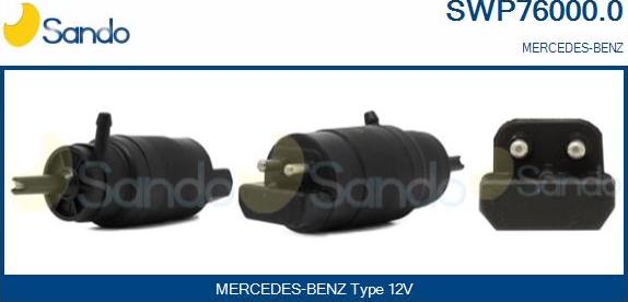 Sando SWP76000.0 - Water Pump, window cleaning autospares.lv