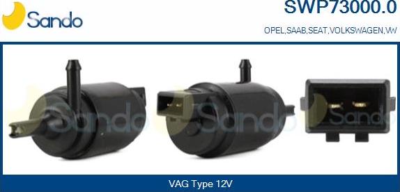 Sando SWP73000.0 - Water Pump, window cleaning autospares.lv