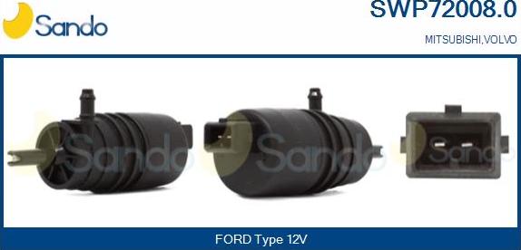 Sando SWP72008.0 - Water Pump, window cleaning autospares.lv