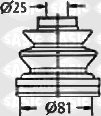 Sasic 9004659 - Bellow, drive shaft autospares.lv