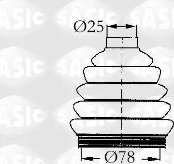 Sasic 9004720 - Bellow, drive shaft autospares.lv