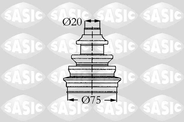 Sasic 9004721 - Bellow, drive shaft autospares.lv