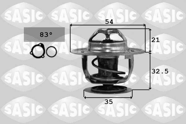 Sasic 9000066 - Coolant thermostat / housing autospares.lv