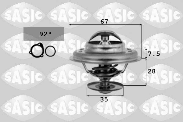 Sasic 9000016 - Coolant thermostat / housing autospares.lv