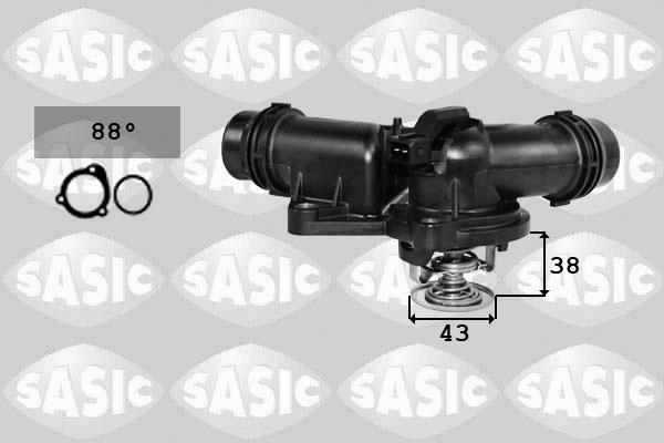 Sasic 9000013 - Coolant thermostat / housing autospares.lv