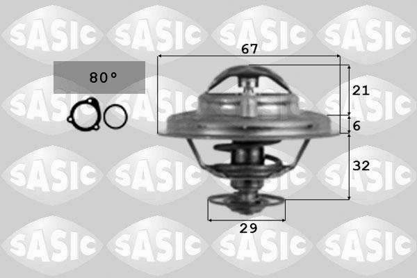 Sasic 9000087 - Coolant thermostat / housing autospares.lv