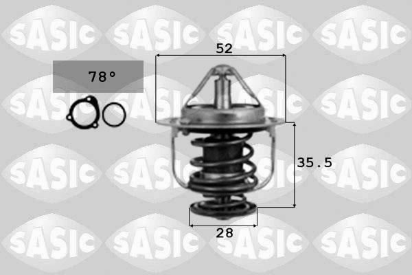 Sasic 9000075 - Coolant thermostat / housing autospares.lv