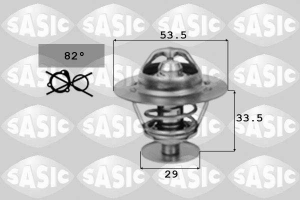 Sasic 9000072 - Coolant thermostat / housing autospares.lv