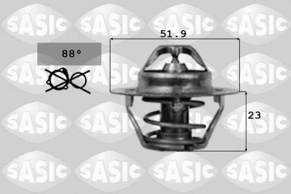 Sasic 9000168 - Coolant thermostat / housing autospares.lv