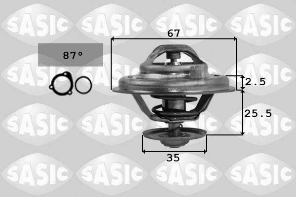 Sasic 9000167 - Coolant thermostat / housing autospares.lv