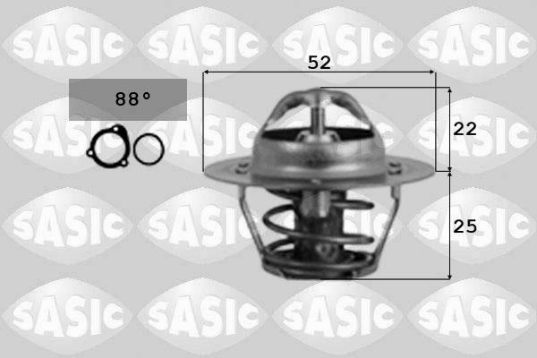 Sasic 9000185 - Coolant thermostat / housing autospares.lv